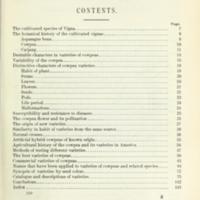 Agricultural Varieties of the Cowpea and Immediately Related Species  TOC.jpg