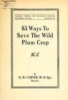 43 Ways to Save the Wild Plum Crop cover.jpg