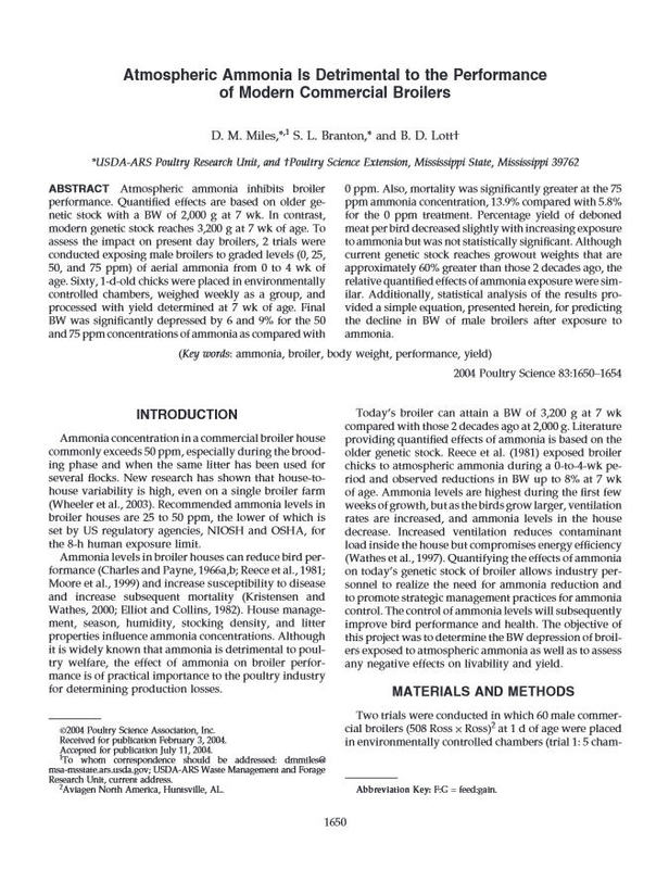 Atmospheric Ammonia Is Detrimental to the Performance of Modern Commercial Broilers.jpg Atmospheric Ammonia Is Detrimental to the Performance of Modern Commercial Broilers.jpg