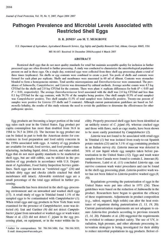Pathogen prevalence and microbial levels associated with restricted shell eggs.jpg
