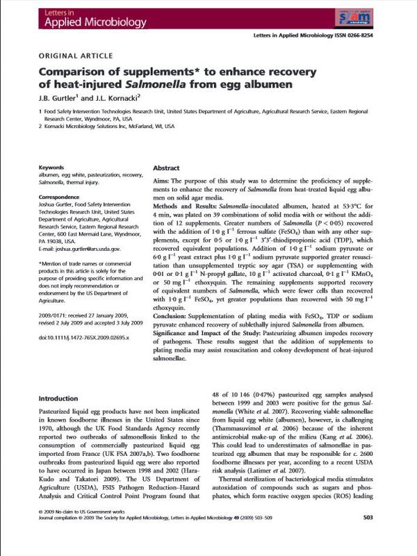 Comparison of supplements to enhance recovery of heat-injured Salmonella from egg albumen.JPG