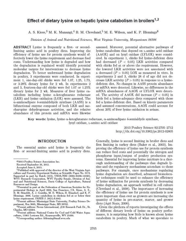 Effect of dietary lysine on hepatic lysine catabolism in broilers.jpg