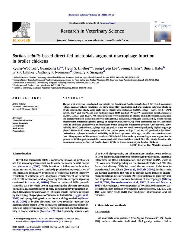Bacillus subtilis-based direct-fed microbials augment macrophage function in broiler chickens.jpg