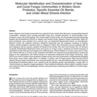 Molecular identification and characterization of ileal and cecal fungus communities in broilers given probiotics, specific essential oil blends, and under mixed Eimeria infection.jpg