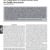 Validation of a Combi Oven Cooking Method for Preparation of Chicken Breast Meat for Quality Assessment.jpg