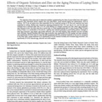 Effects of organic selenium and zinc on the aging process of laying hens.jpg