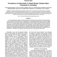 Prevalence of Salmonella on Retail Broiler Chicken Meat Carcasses in Colombia.jpg