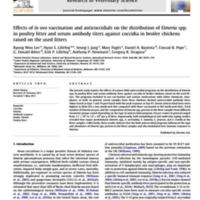 Effects of in ovo vaccination and anticoccidials on the distribution of Eimeria spp. in poultry litter and serum antibody titers against coccidia in broiler chickens raised on the used litters.jpg