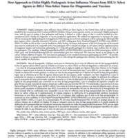 New Approach to Delist Highly Pathogenic Avian Influenza Viruses from BSL3+ Select Agents to BSL2 Non-Select Status for Diagnostics and Vaccines.jpg