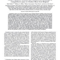 Clonal Population Structure and Antimicrobial Resistance of Campylobacter jejuni in Chicken Meat from Belgium.jpg