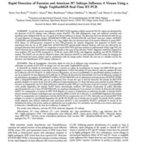 Rapid Detection of Eurasian and American H7 Subtype Influenza A Viruses Using a Single TaqManMGB Real-Time RT-PCR.jpg