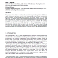 Mergers and acquisitions, employment, wages, and plant closures in the U.S. meat product industries.jpg