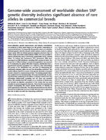 Genome-wide assessment of worldwide chicken SNP genetic diversity indicates significant absence of rare alleles in commercial breeds.jpg