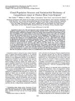 Clonal Population Structure and Antimicrobial Resistance of Campylobacter jejuni in Chicken Meat from Belgium.jpg
