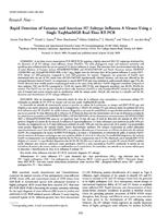Rapid Detection of Eurasian and American H7 Subtype Influenza A Viruses Using a Single TaqManMGB Real-Time RT-PCR.jpg