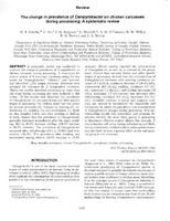 The change in prevalence of Campylobacter on chicken carcasses during processing A systematic review.jpg