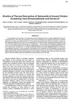 Kinetics of Thermal Destruction of Salmonella in Ground Chicken Containing trans-Cinnamaldehyde and Carvacrol.jpg