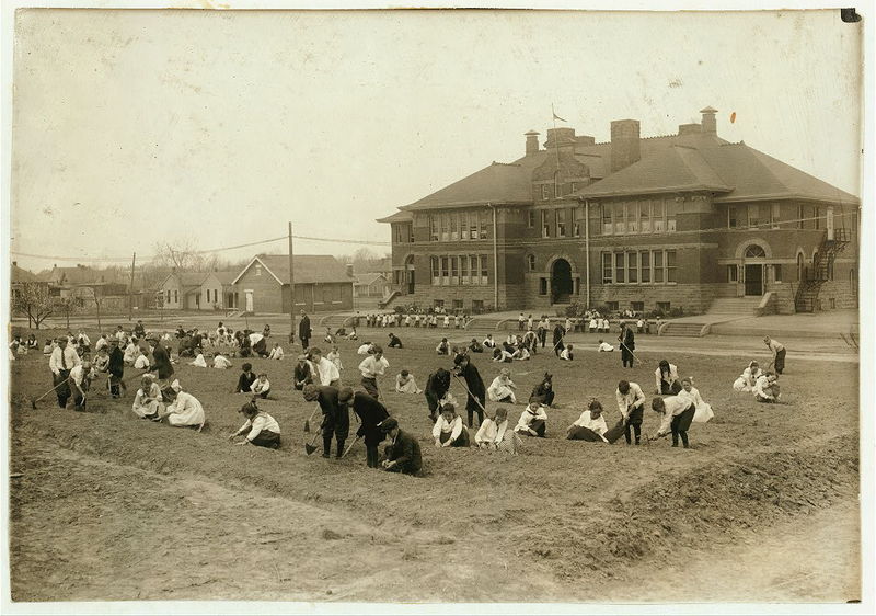 School Garden - Jefferson School. Location: Muskogee, Oklahoma