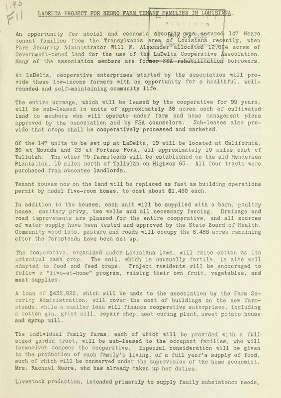 LaDelta Project for Negro Farm Tenant Families in Louisiana 1.jpg