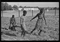 Behind the homemade plow in the school garden, Gees Bend, Alabama.jpg